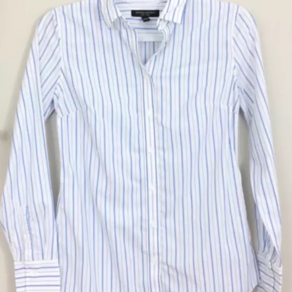 Banana Republic Striped Riley Shirt - Picture 2 of 6